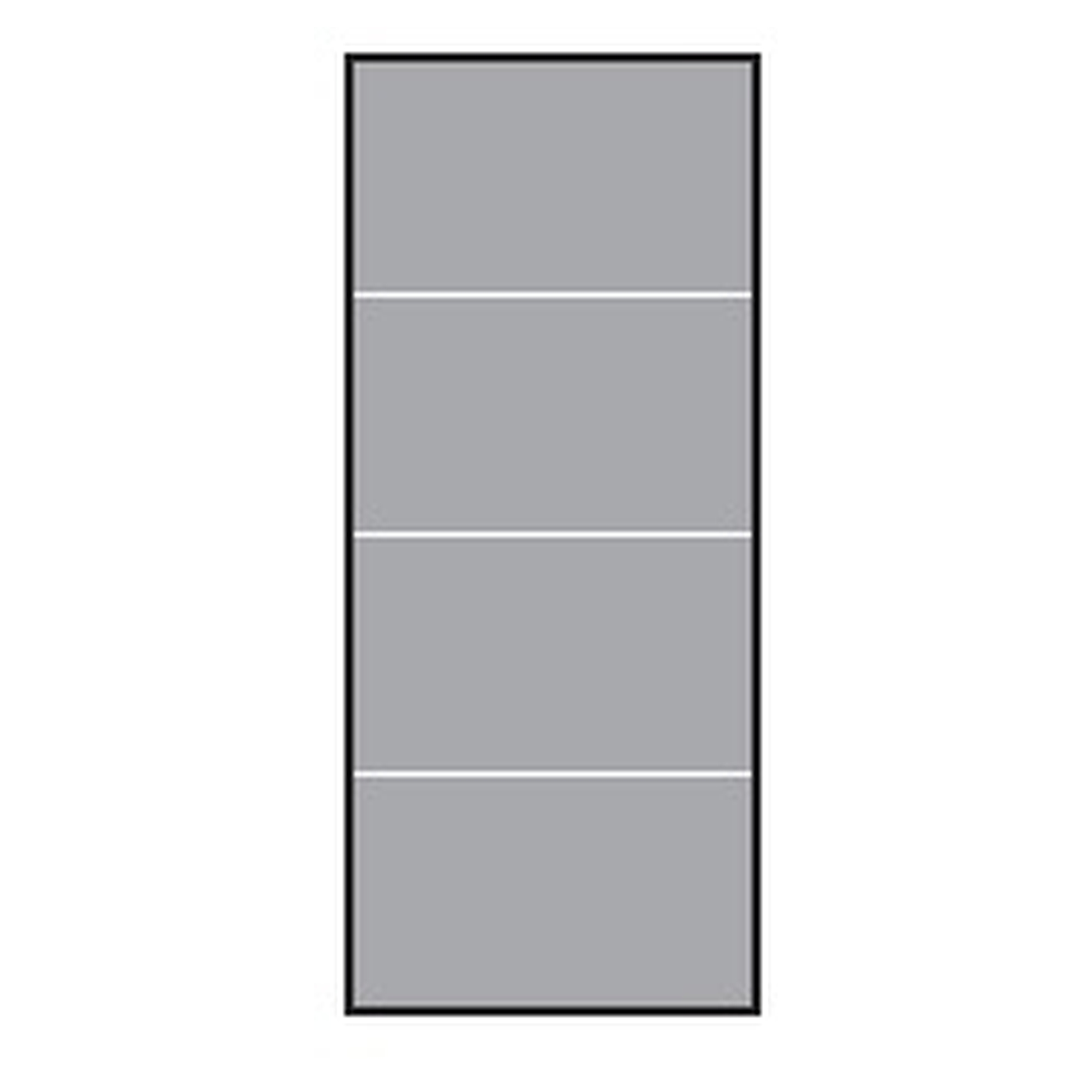 VETRO Glasscheibe, B 515 x H 1200 mm, Streifen-Dekor 82, satiniert