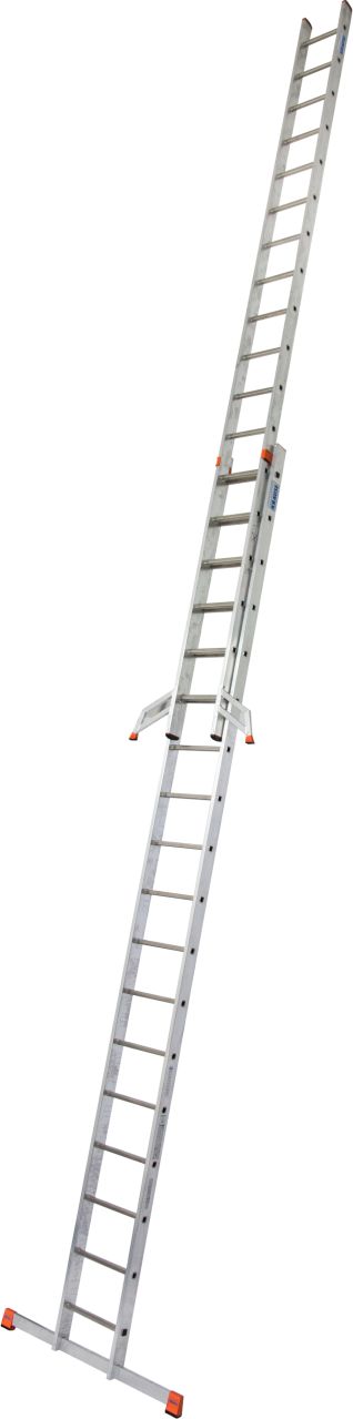 MONTO Fabilo Sprossen-Schiebeleiter, zweiteilig 2x18 Sprossen