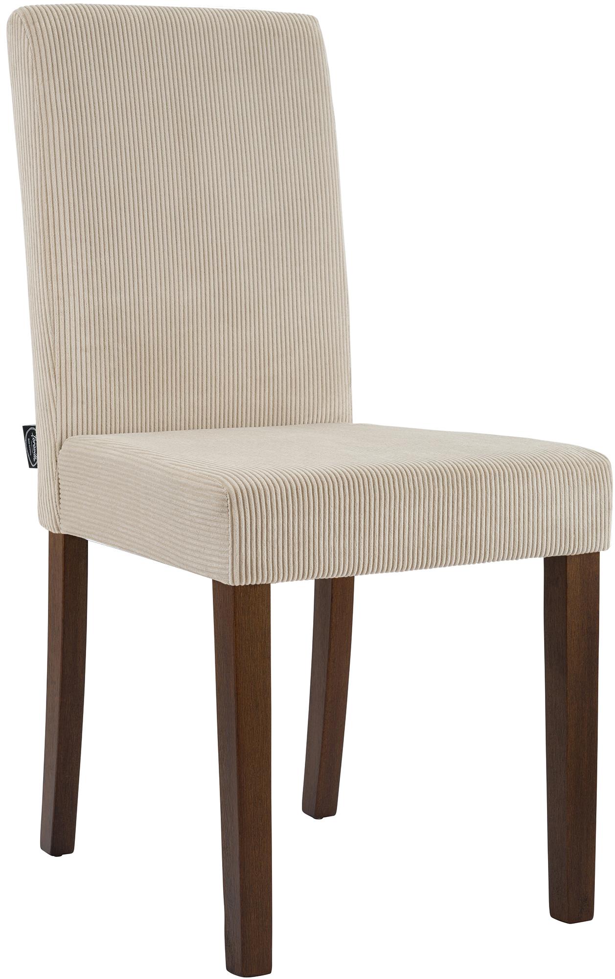 Esszimmerstuhl Ina Cord antik dunkel, hellbraun