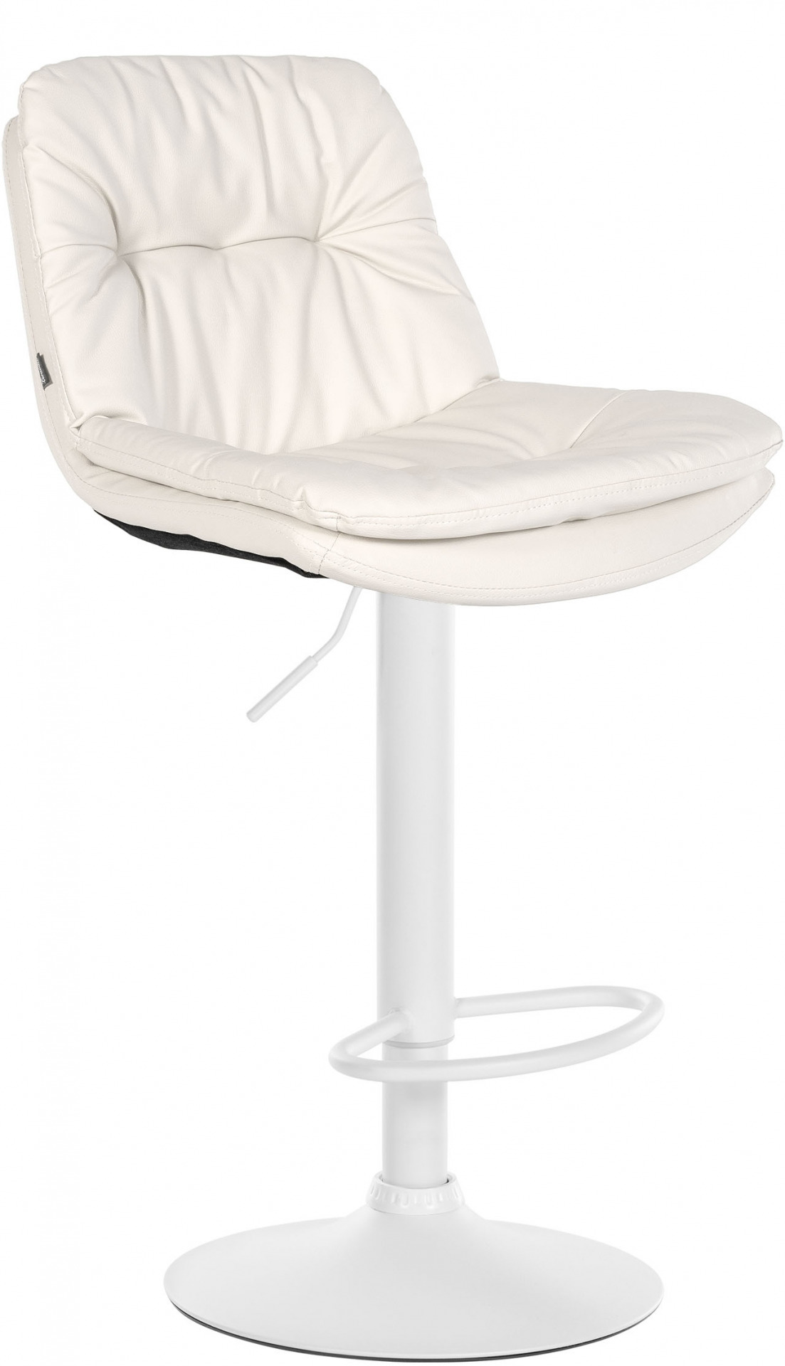 Barhocker Laurel Kunstleder weiß, weiß