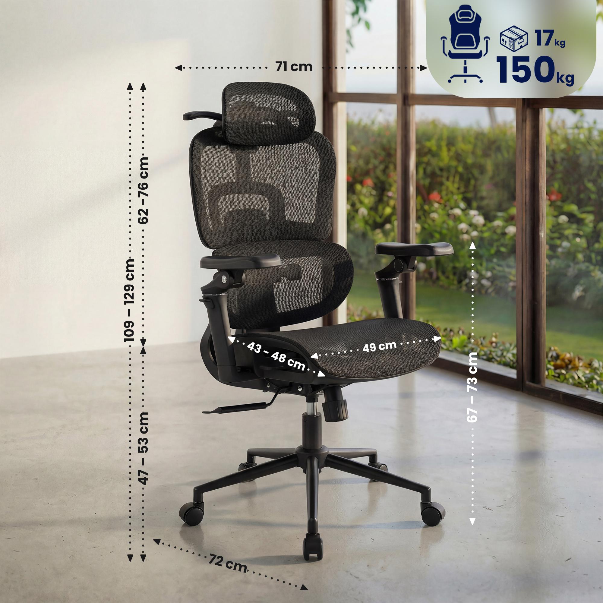 Bürostuhl Jenson, schwarz