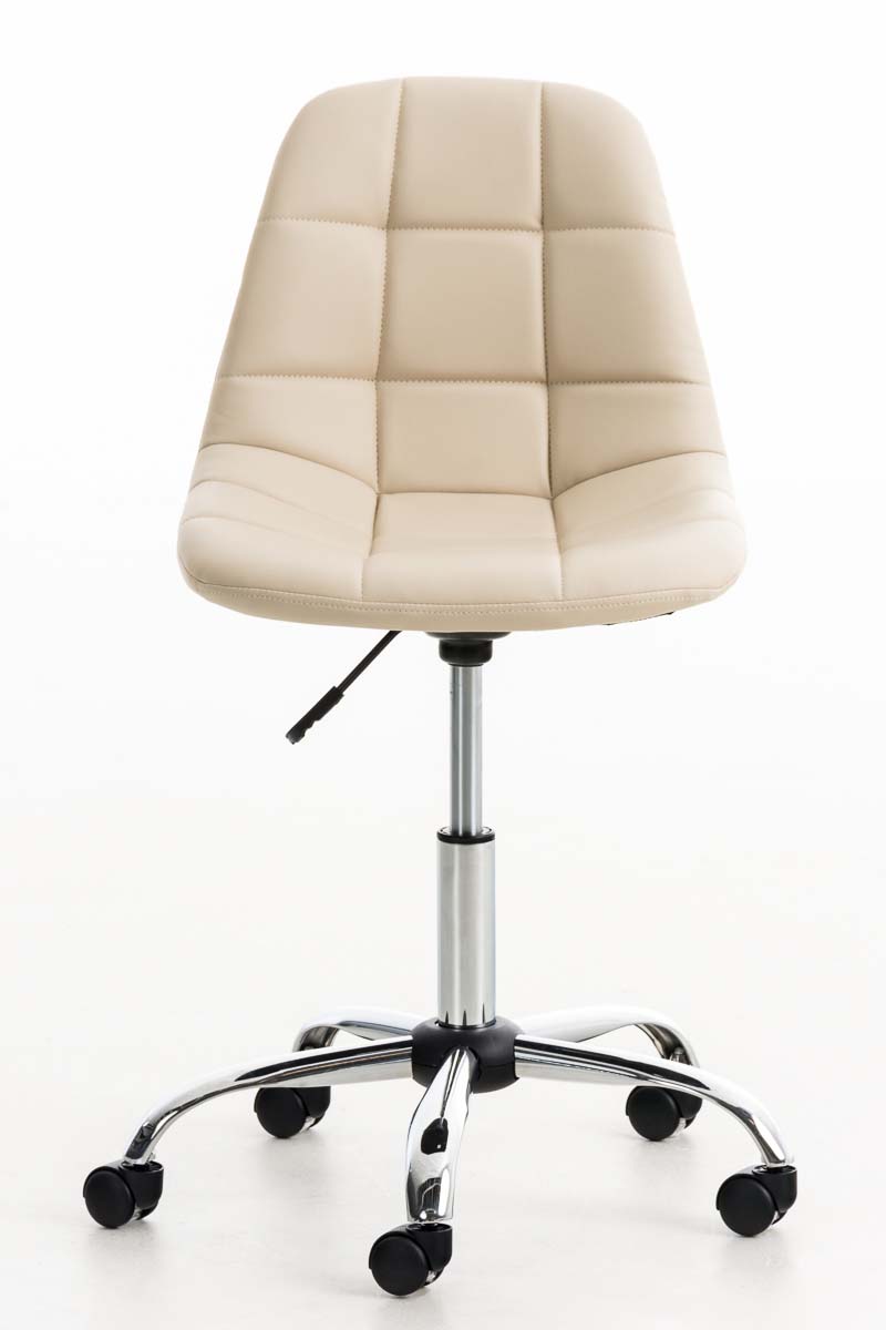 Bürostuhl Emil Kunstleder, creme