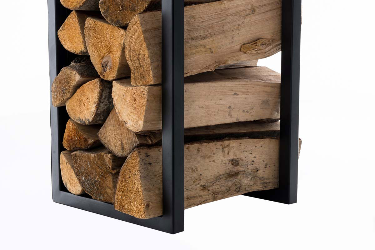 Kaminholzständer Spark 160, schwarz-matt