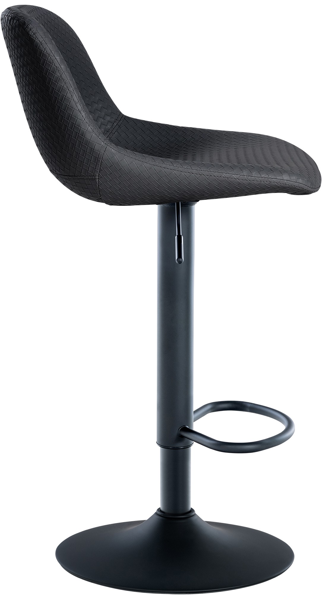 Barhocker Loft Kunstleder, schwarz