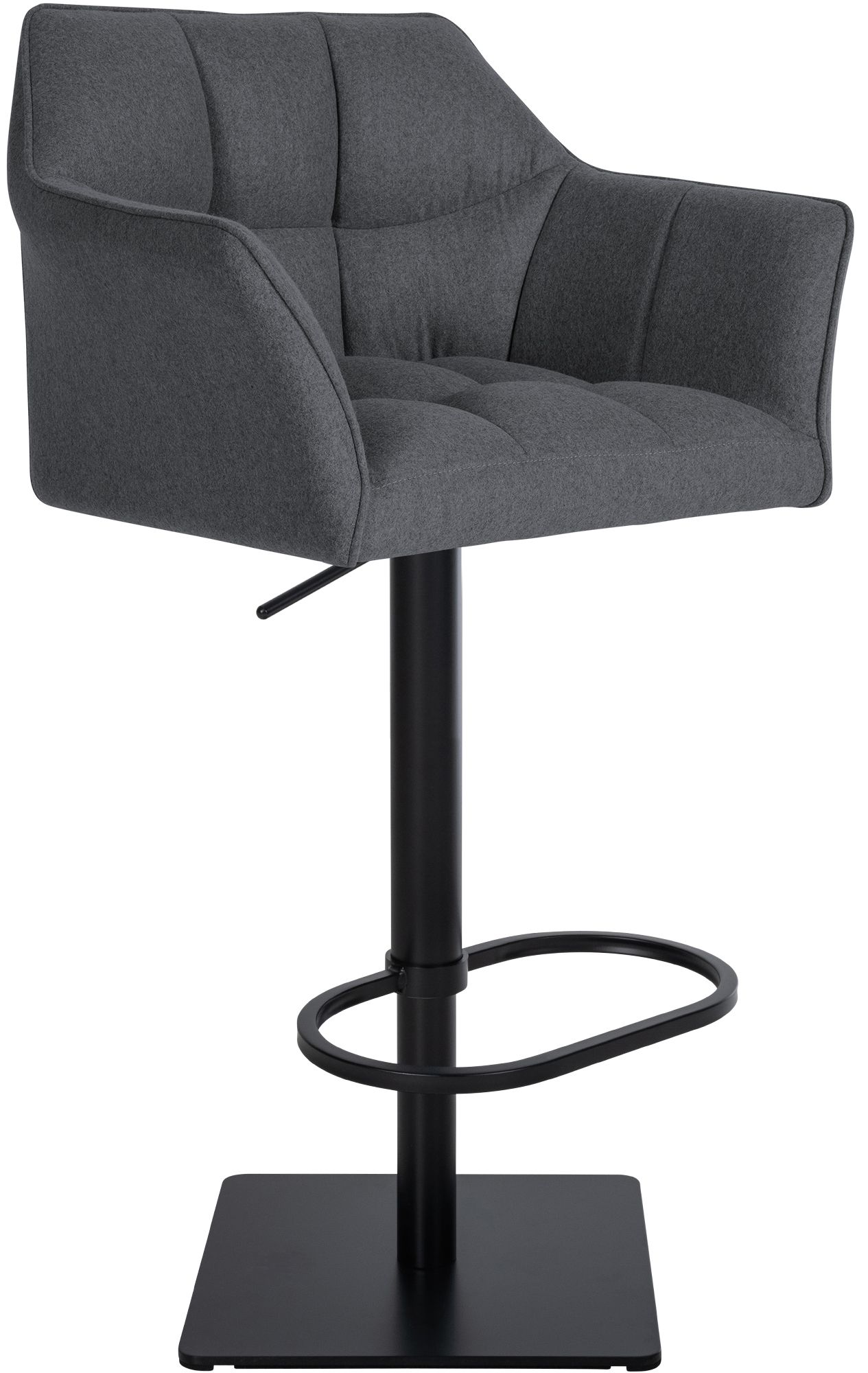 Barhocker Damaso B Filz, grau