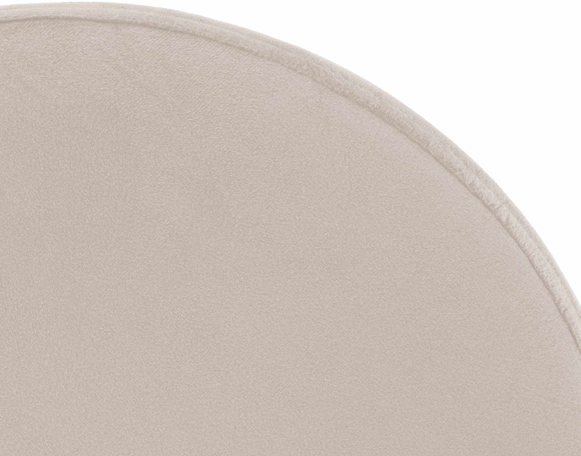 Barhocker Ponte Samt chrom, creme