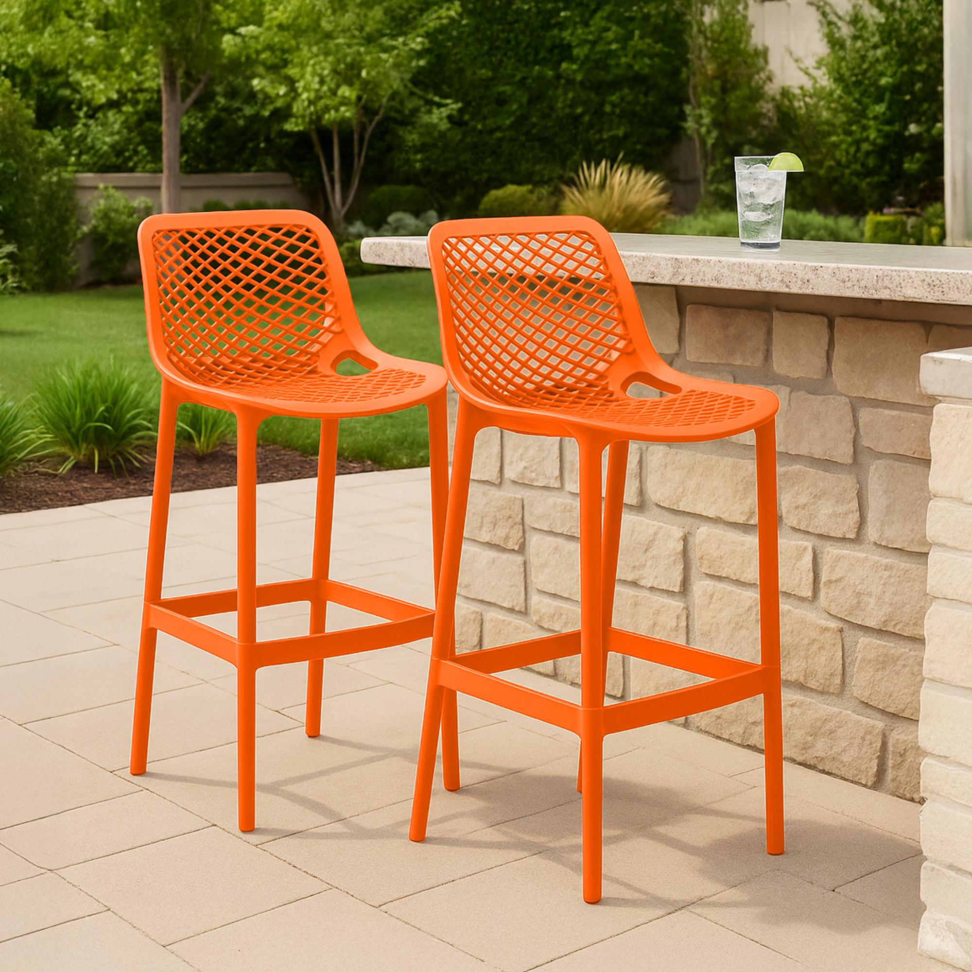2er Set Barhocker Air, orange