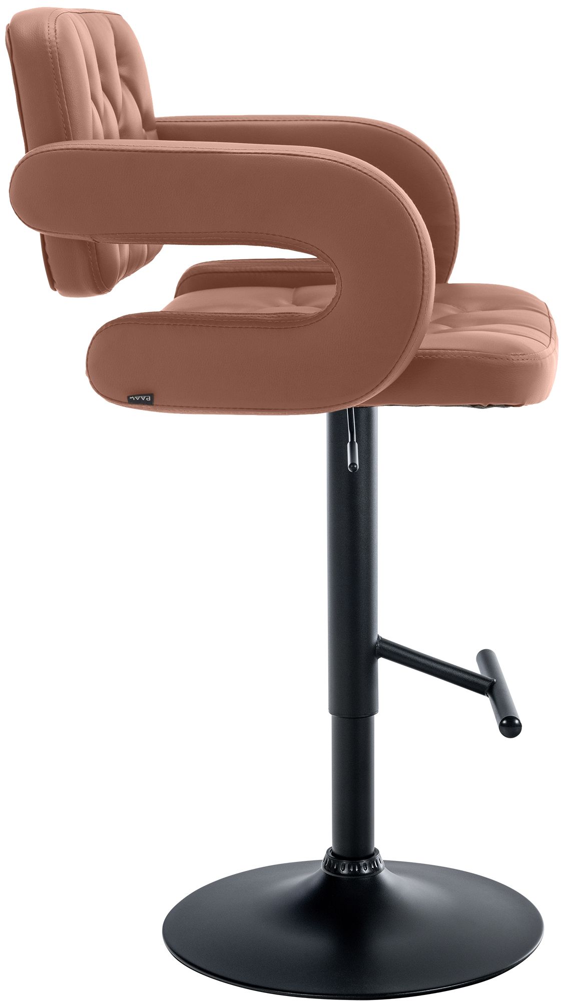 Barhocker Dublin schwarz, cognac