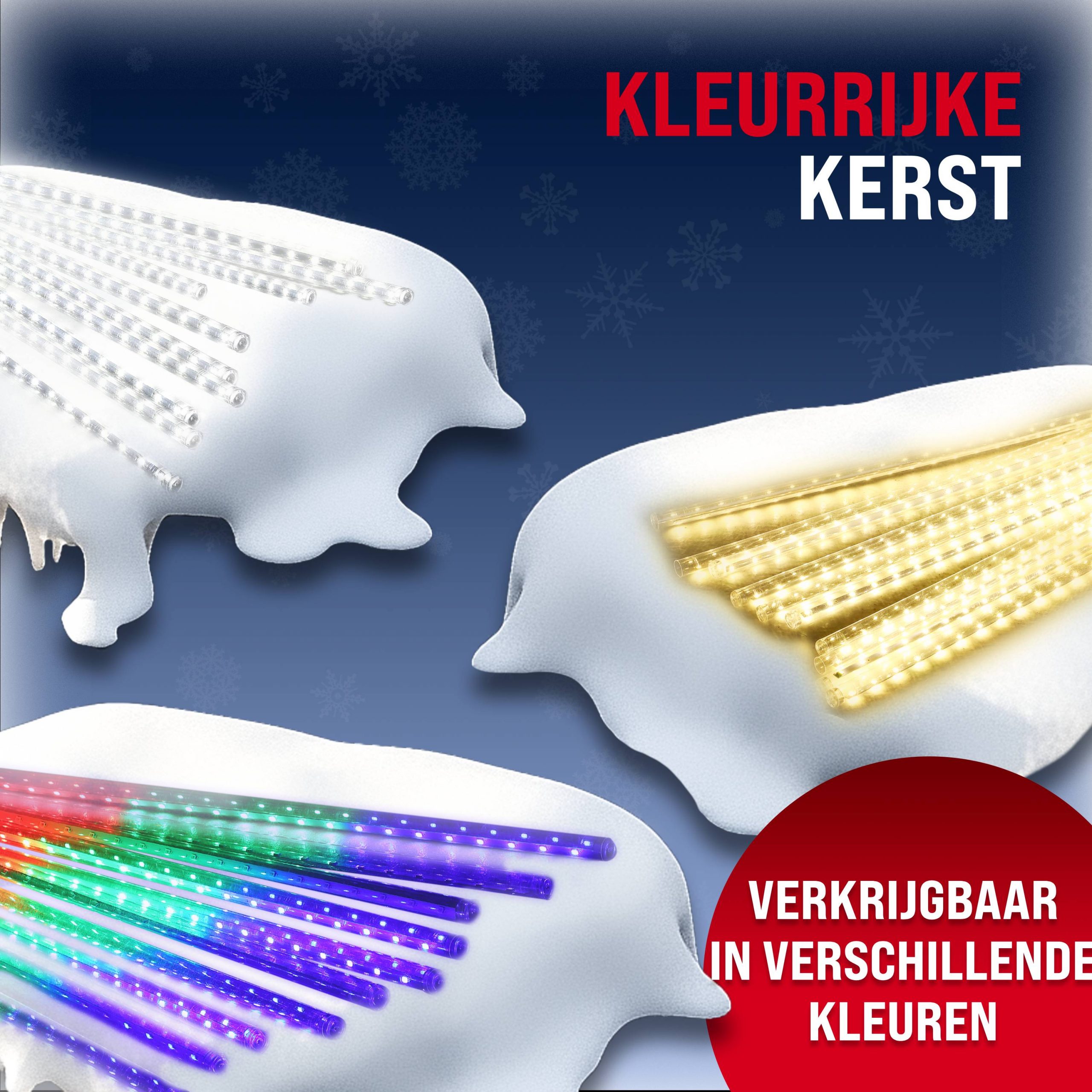Lichterkette Weihnachten Diamantenregen Blau