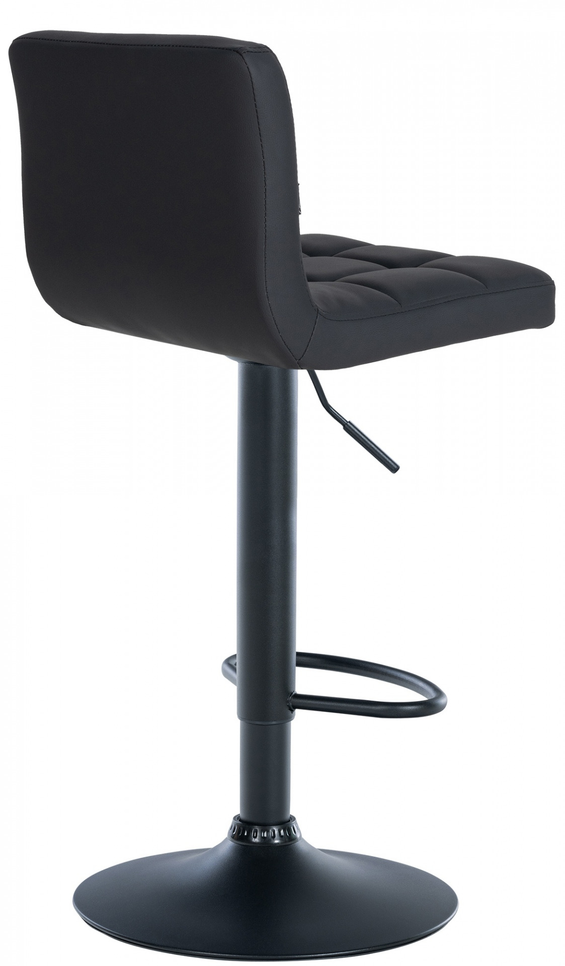 4er Set Barhocker Feni Kunstleder schwarz, schwarz