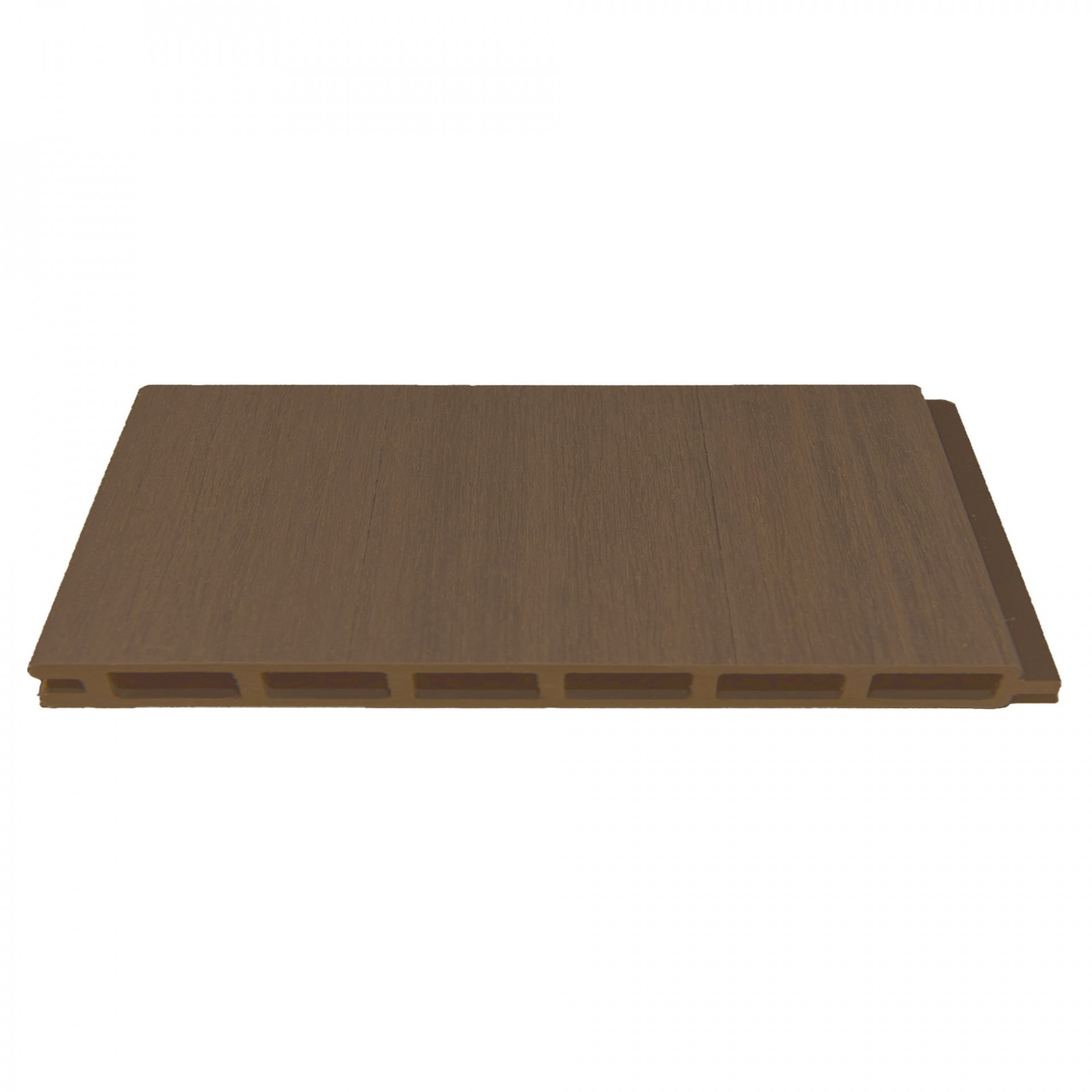 ELSKOP-Serie WPC-Steckzaunsystem, Zaunlamelle 20 x 140 x 1790 mm, TEAK co-extrudiert