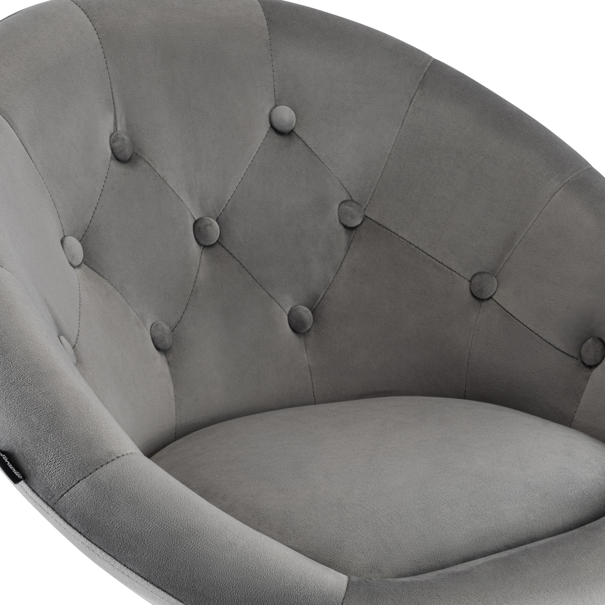 Barhocker London Samt weiß, grau