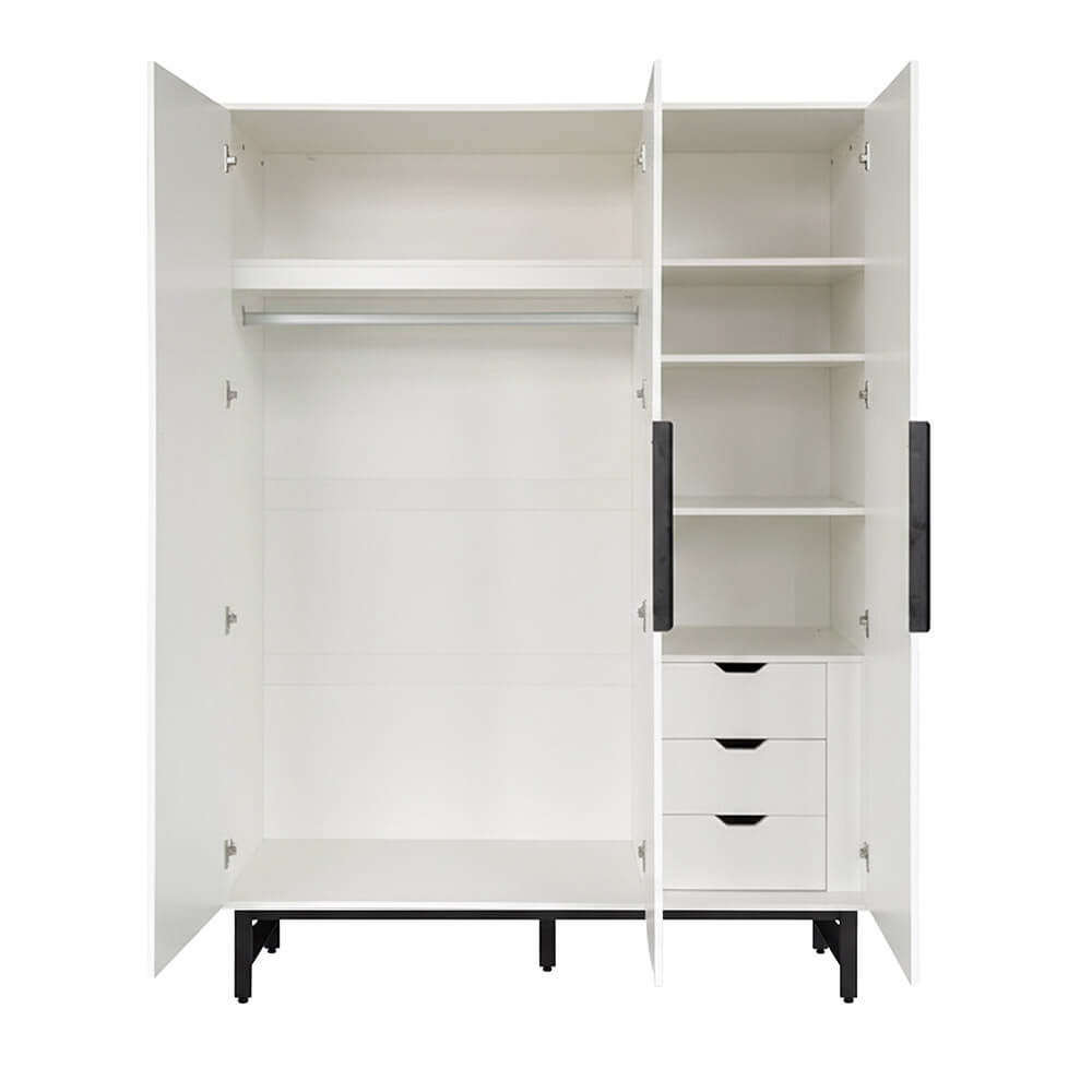 Kleiderschrank NYLA Weiß - 150 x 200 cm