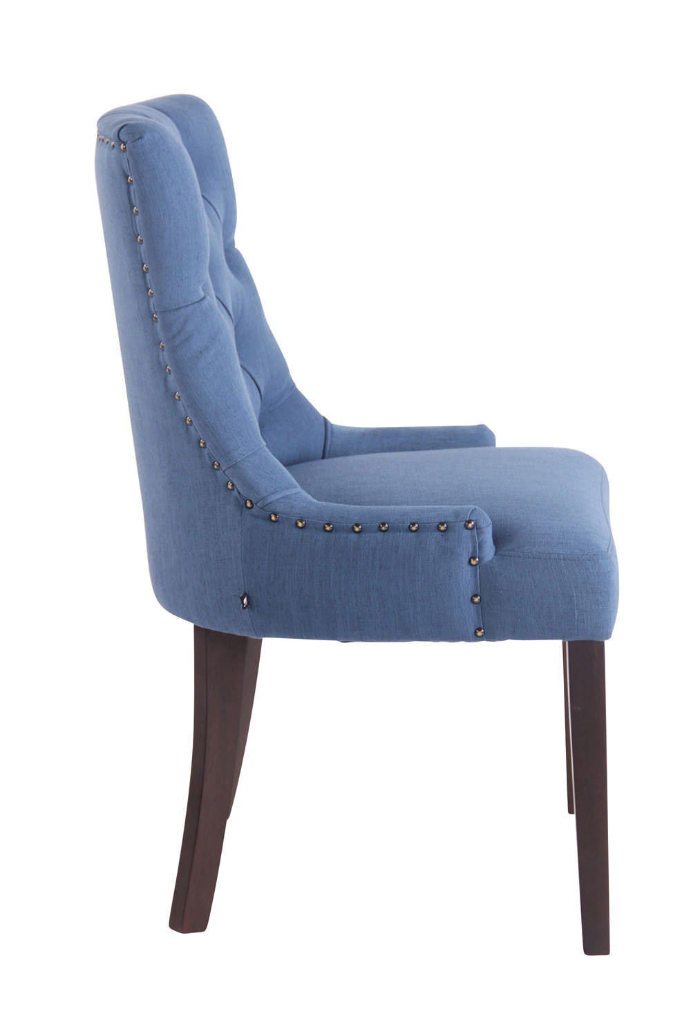 Esszimmerstuhl Aberdeen Stoff antik, blau