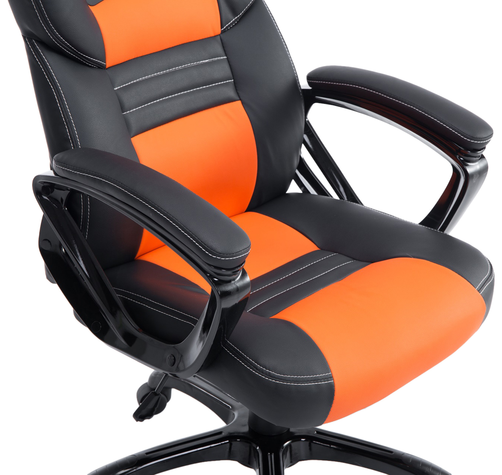 Bürostuhl Pedro, schwarz/orange