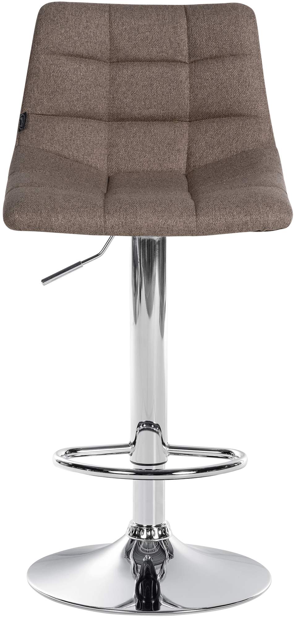 Barhocker Jerry Stoff chrom, taupe