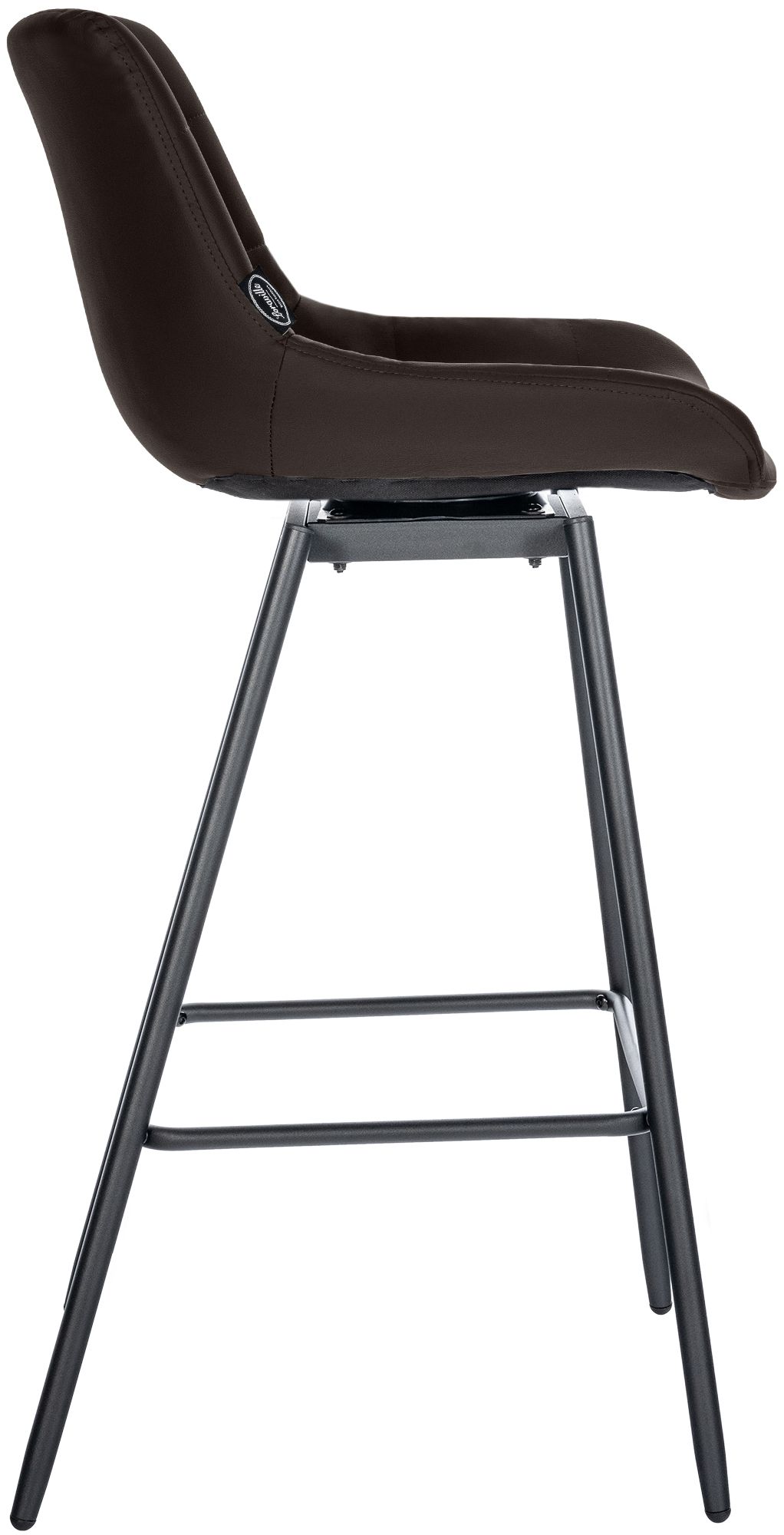 4er Set Barhocker Weston Schwenkbar Kunstleder, braun