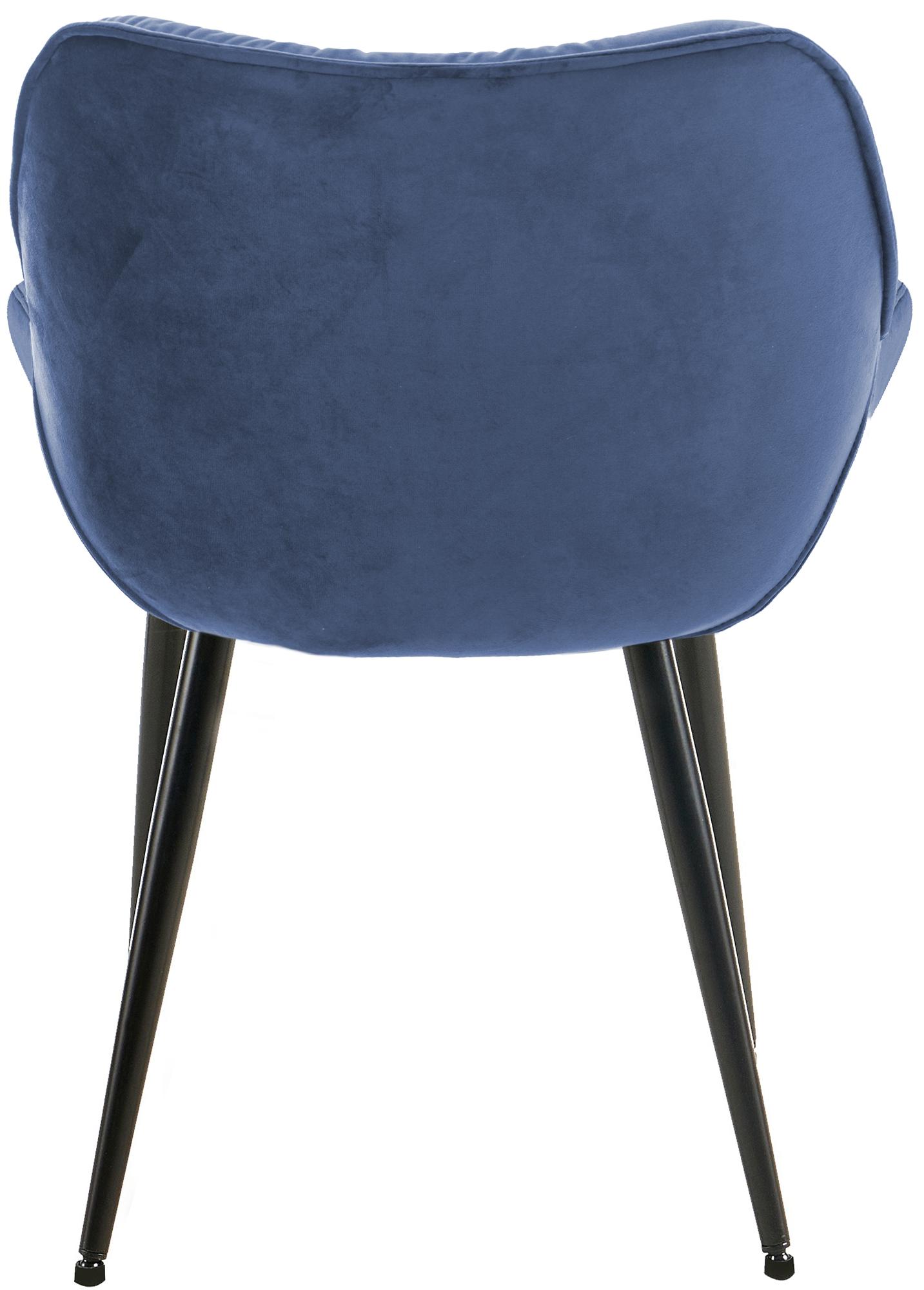 Stuhl Tanna Samt, blau
