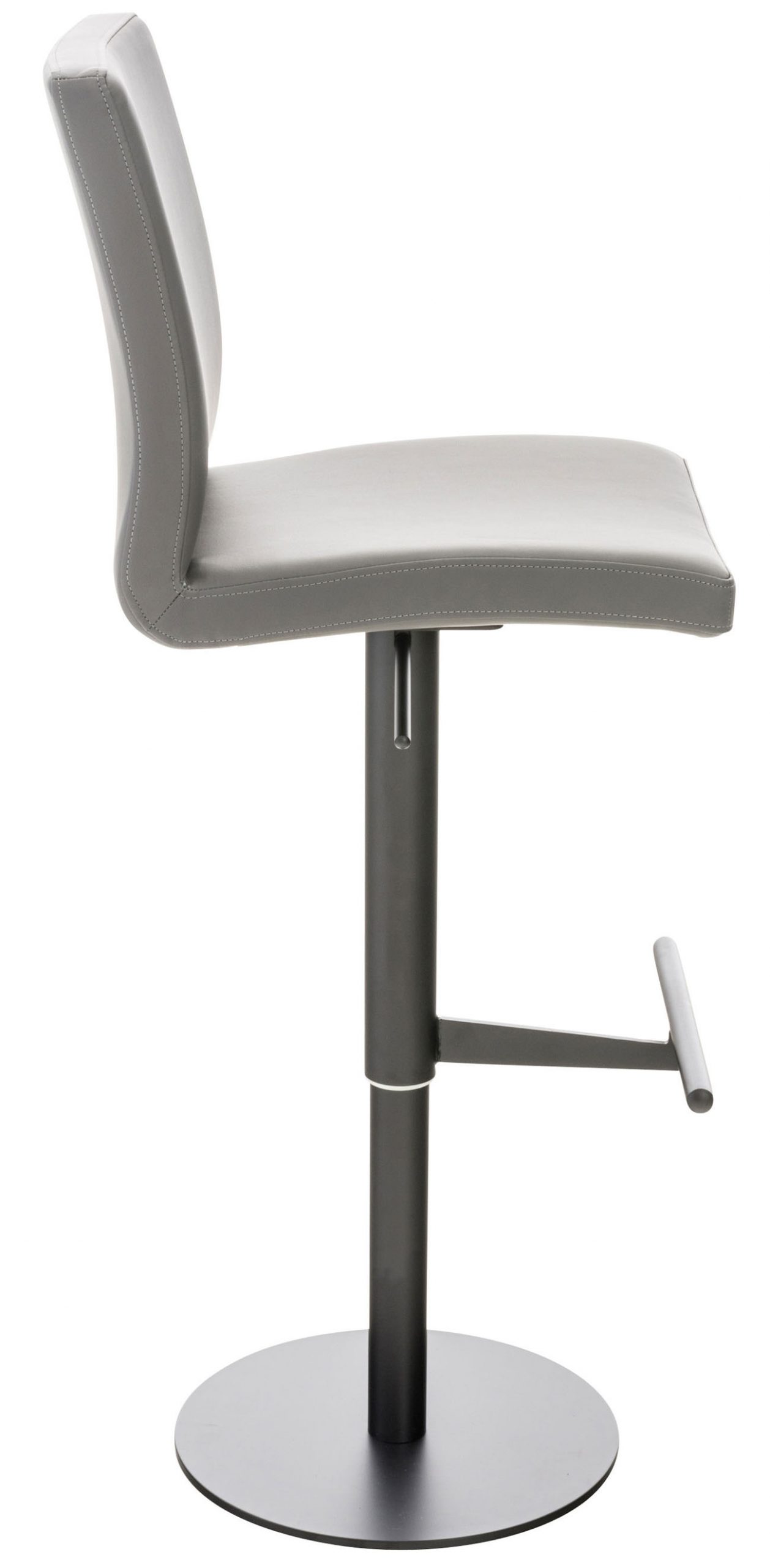 Barhocker Cadiz Kunstleder schwarz, grau