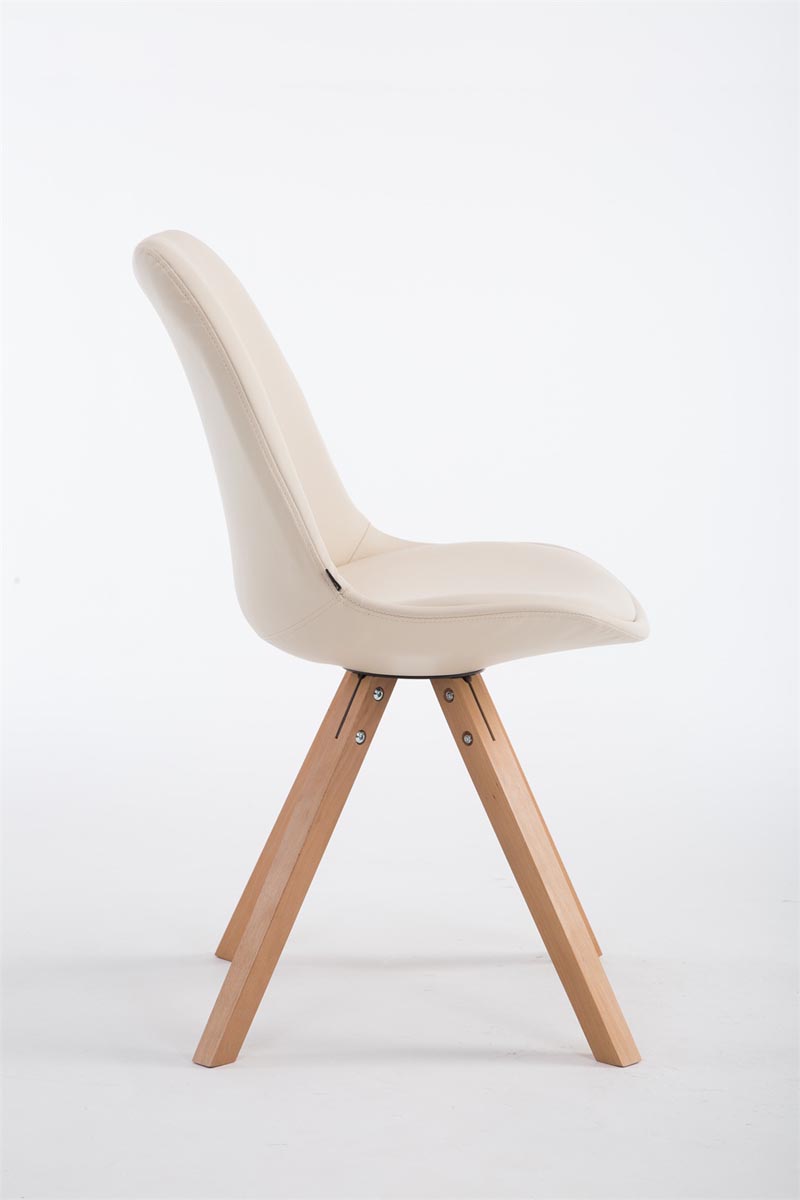 Besucherstuhl Laval Natura Square, creme