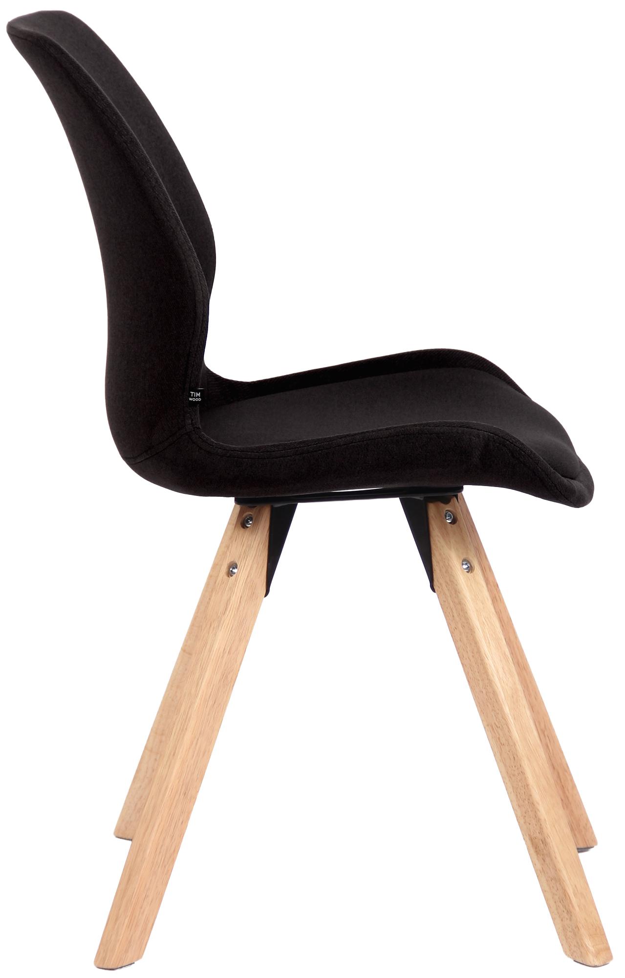 Stuhl Luna Stoff, schwarz
