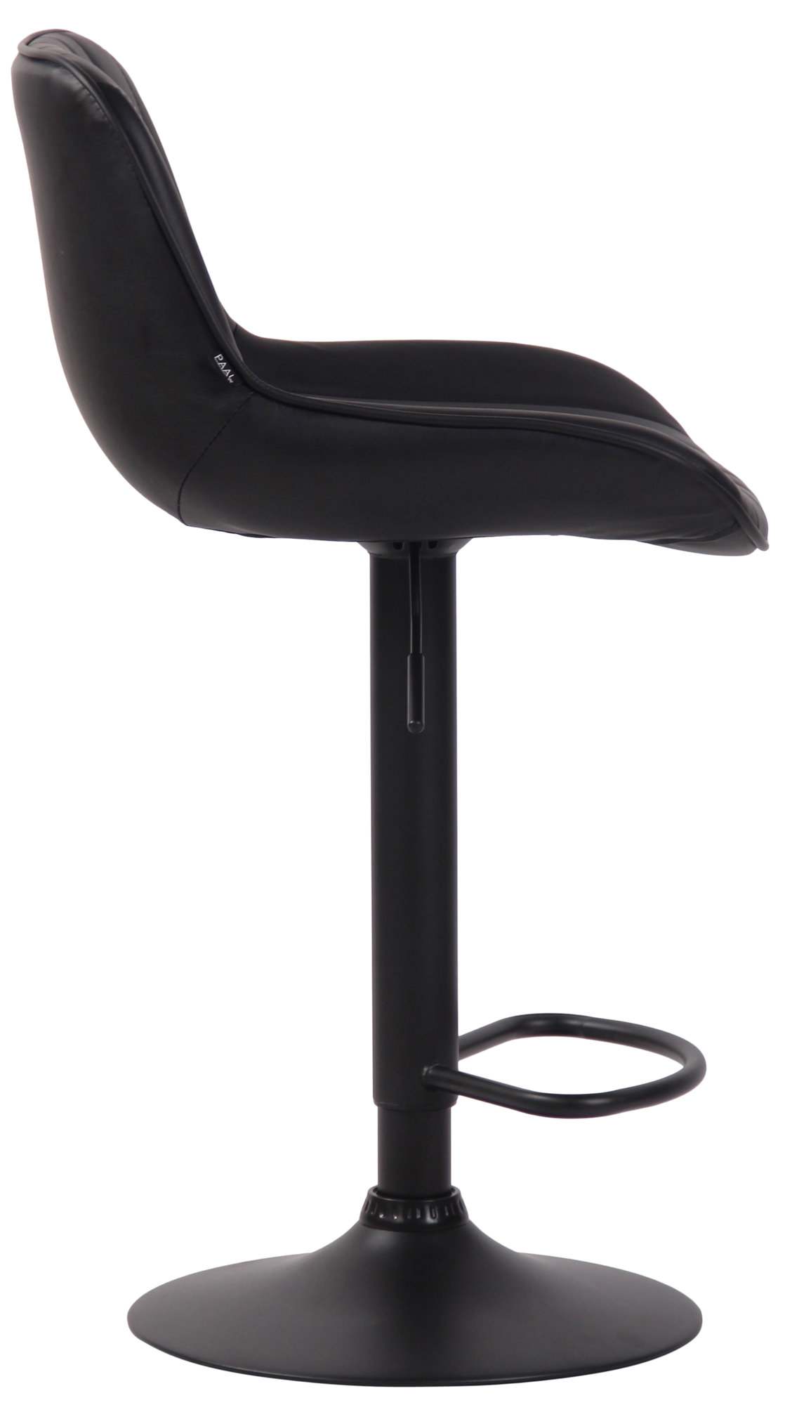 Barhocker Lentini Kunstleder schwarz, schwarz