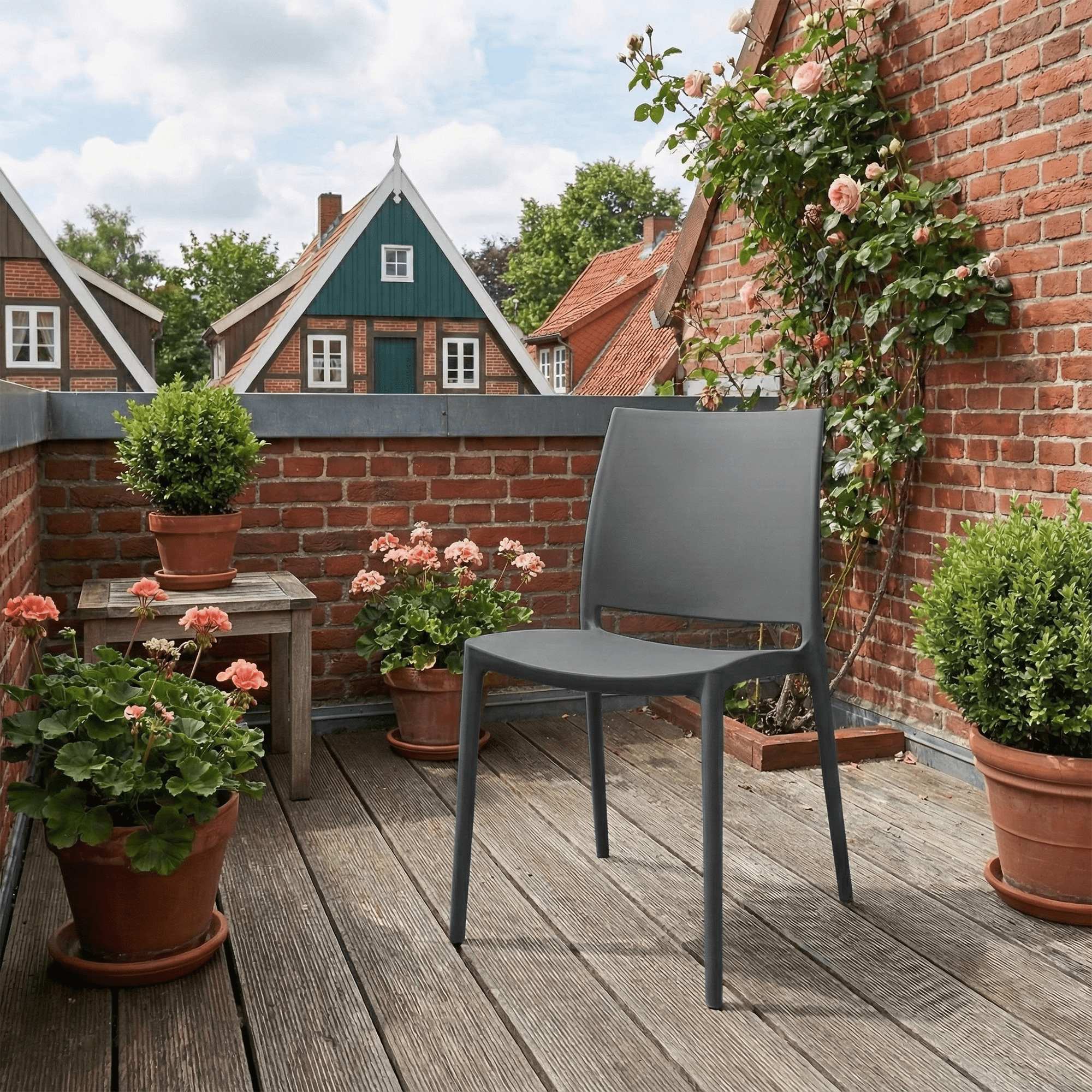 2er Set Stuhl Meton, dunkelgrau