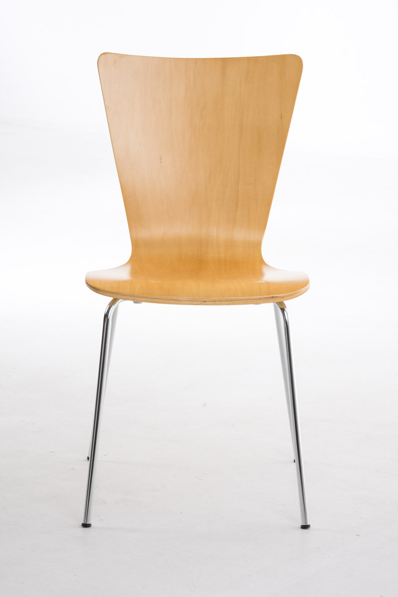 4er Set Besucherstuhl Aaron, natura