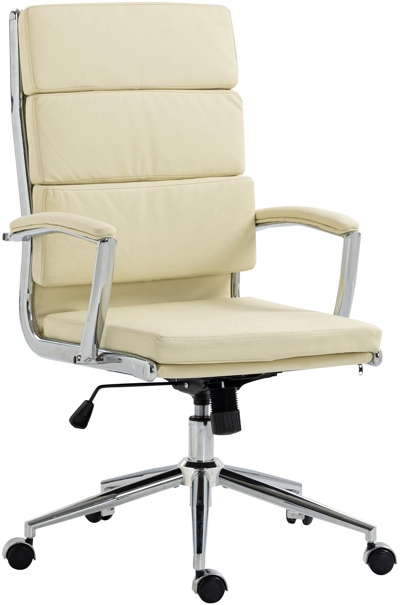 Bürostuhl Cleveland Kunstleder, creme