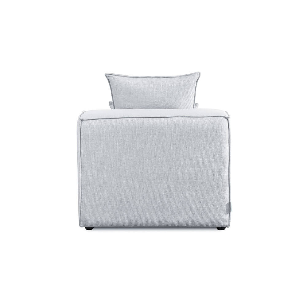 Modulares Sofa Mittelsofa VERONA - 120 x 87 cm Hellgrau