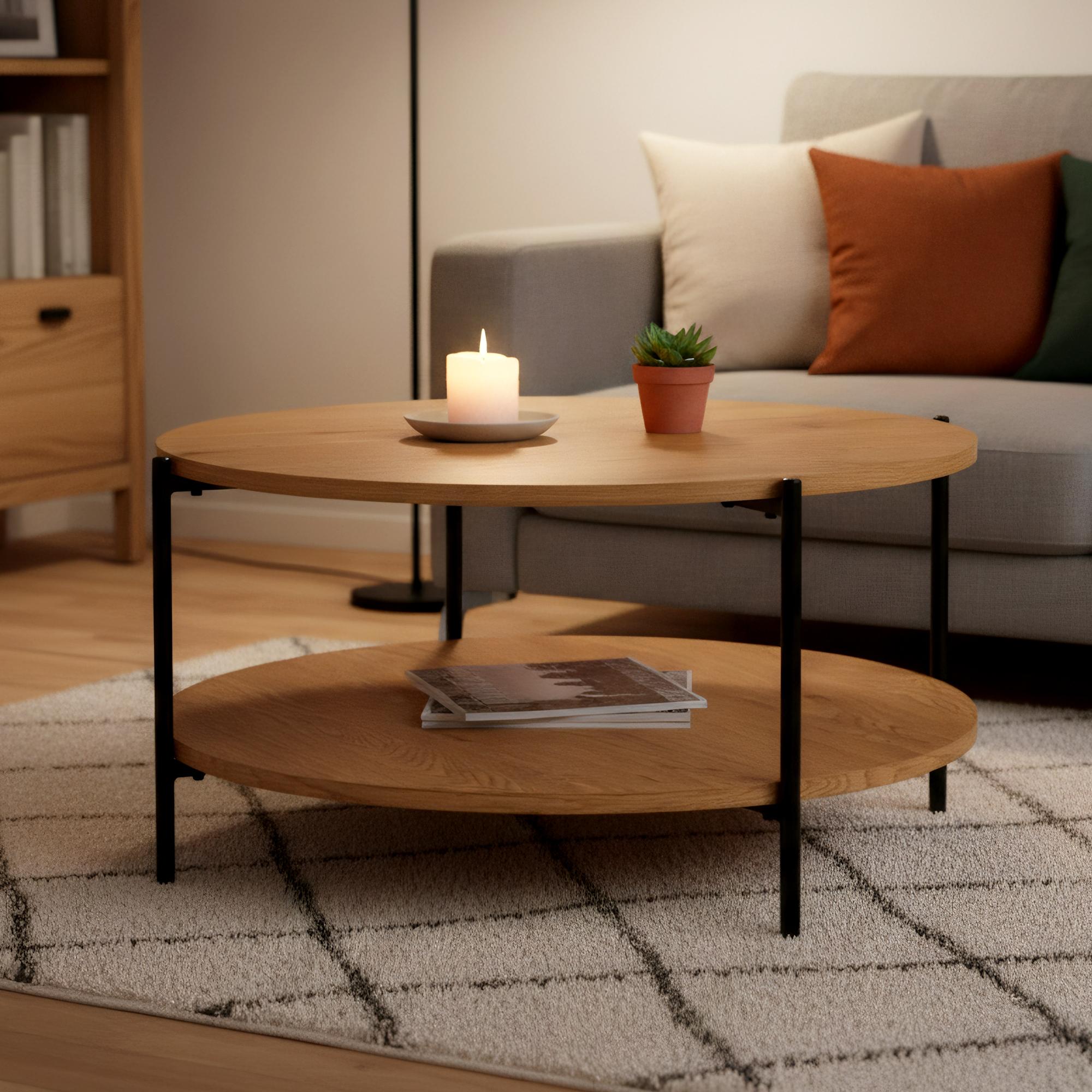 Couchtisch Edduma 80 cm, natura