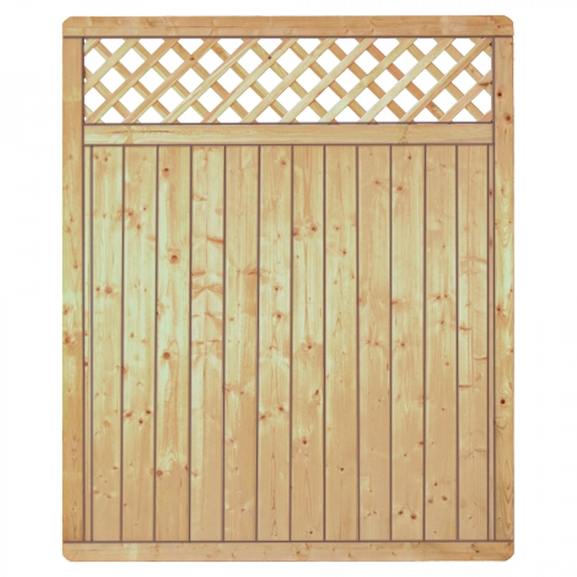 CLASSIC-Serie-Senkrecht Ranki, 150 x 180 cm, kdi-grün, Rahmen 40/70 mm, Profilbretter 16/118 mm