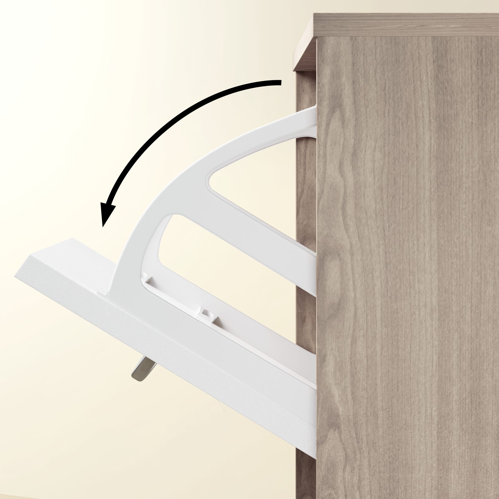 Schuhschrank Eiche/Weiß 115x60x24cm