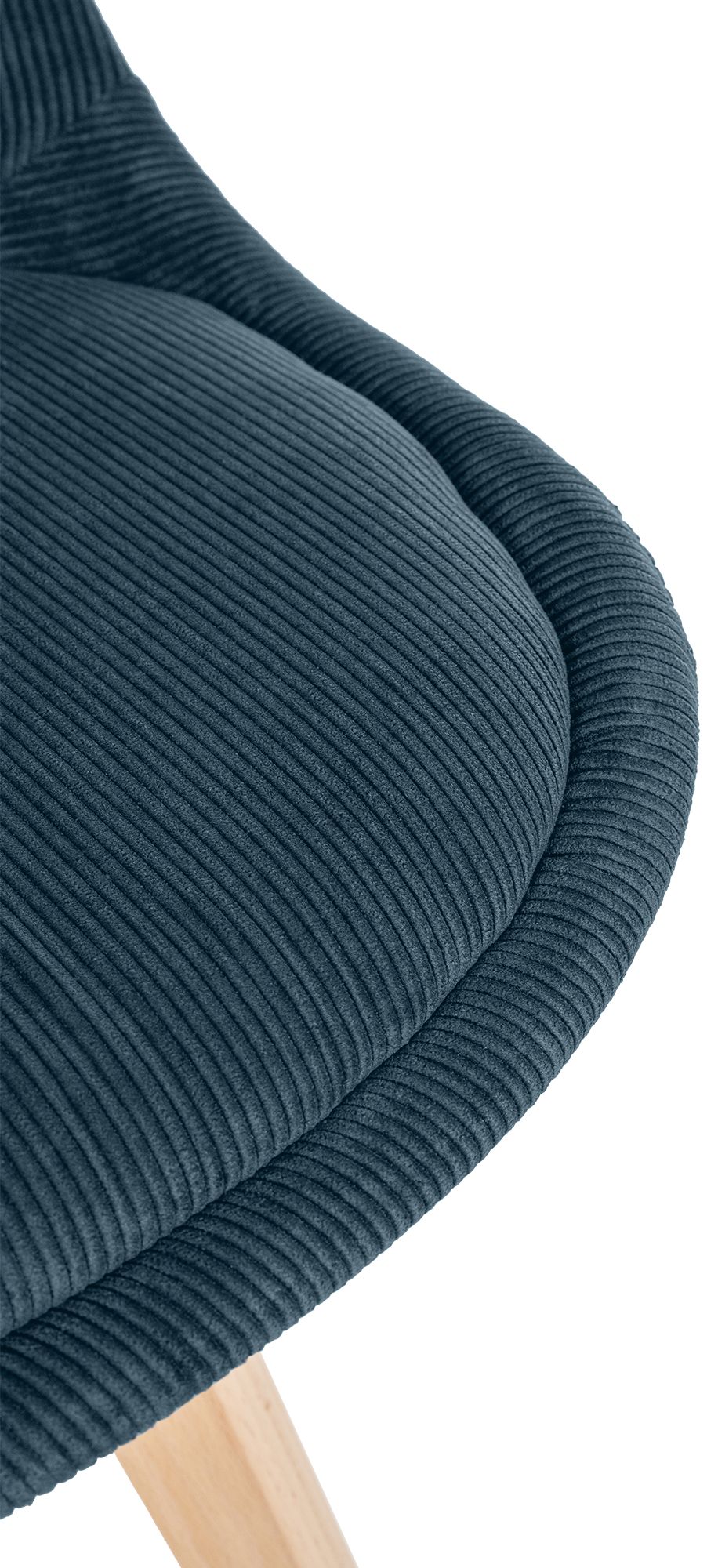 4er Set Stuhl Linares Cord, dunkelblau