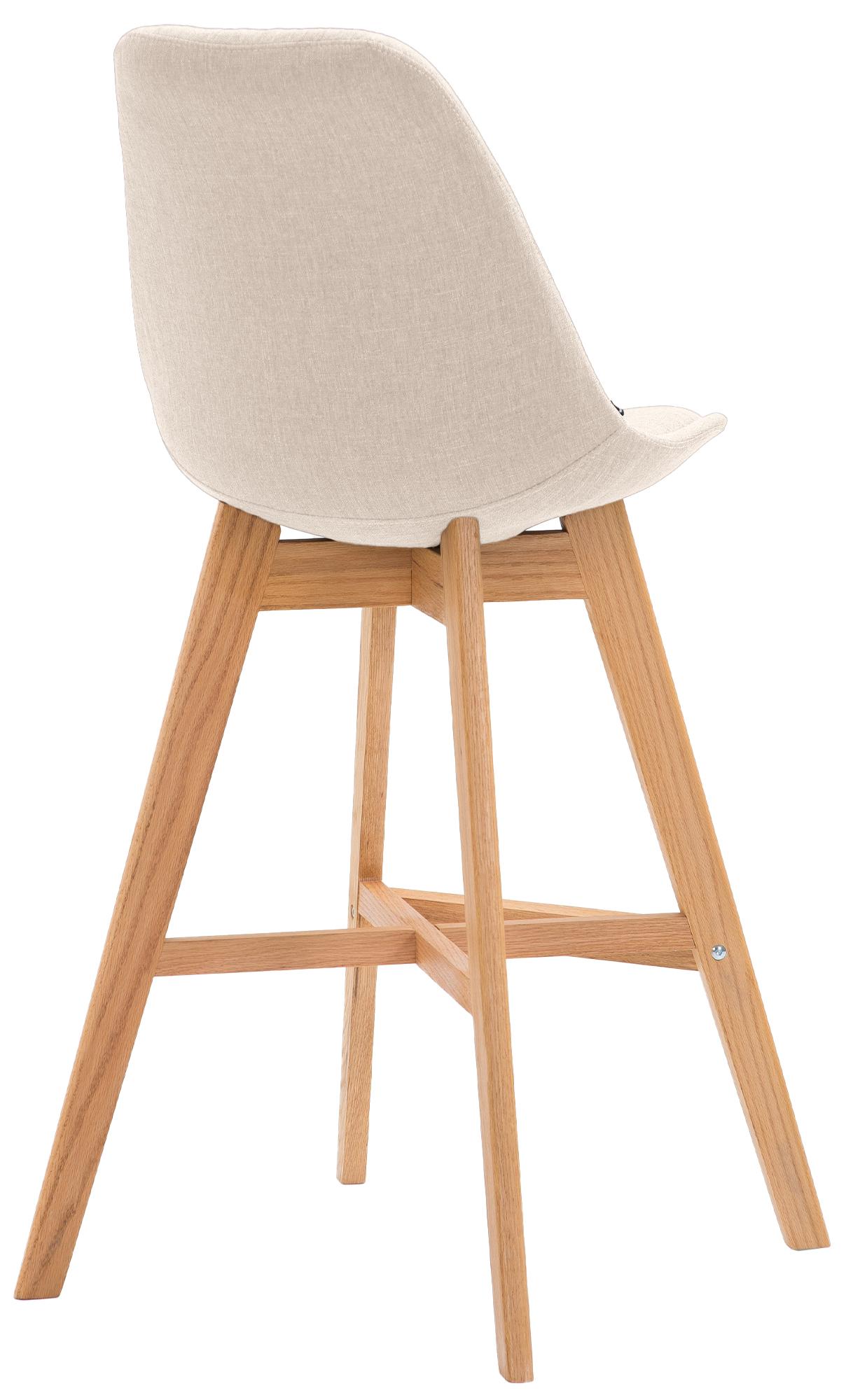 Barhocker Cannes Stoff Natura, creme