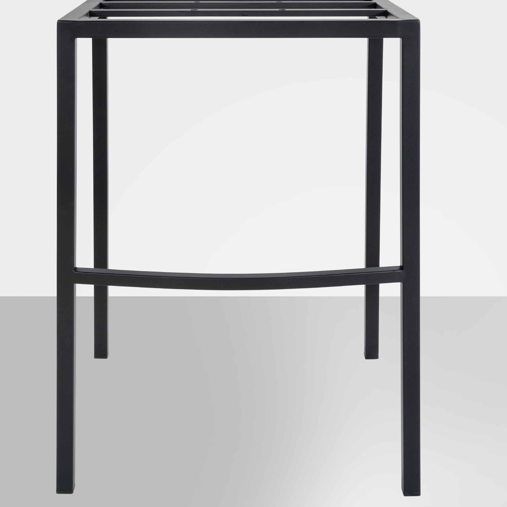 Barhocker Damaso B Filz mit 4-Fuß Gestell, grau