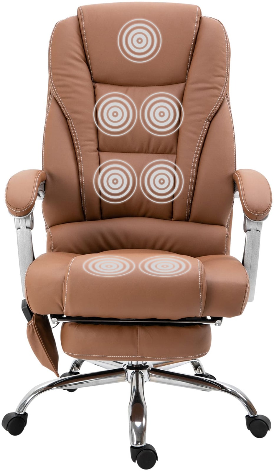Bürostuhl Pacific mit Massagefunktion, hellbraun