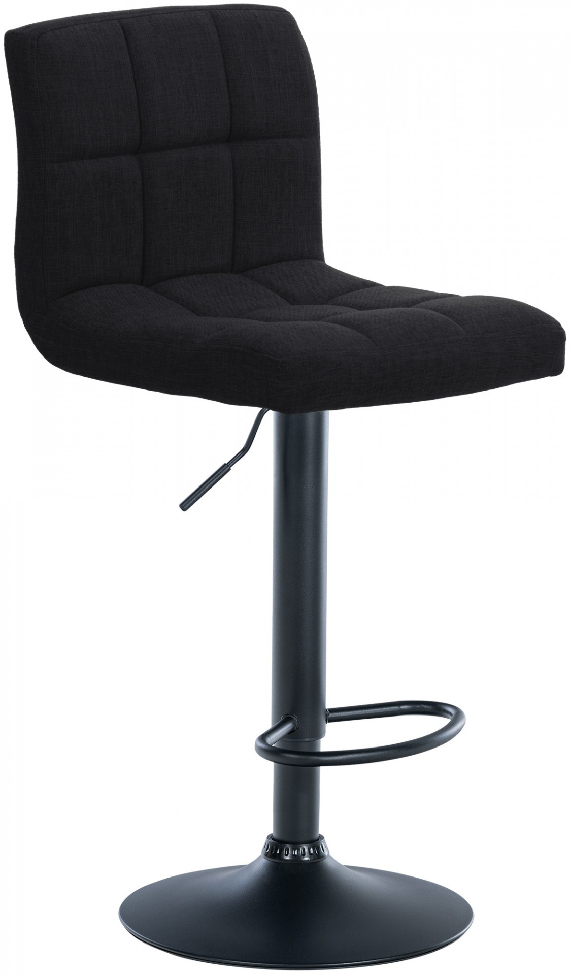 Barhocker Calma Stoff schwarz, schwarz