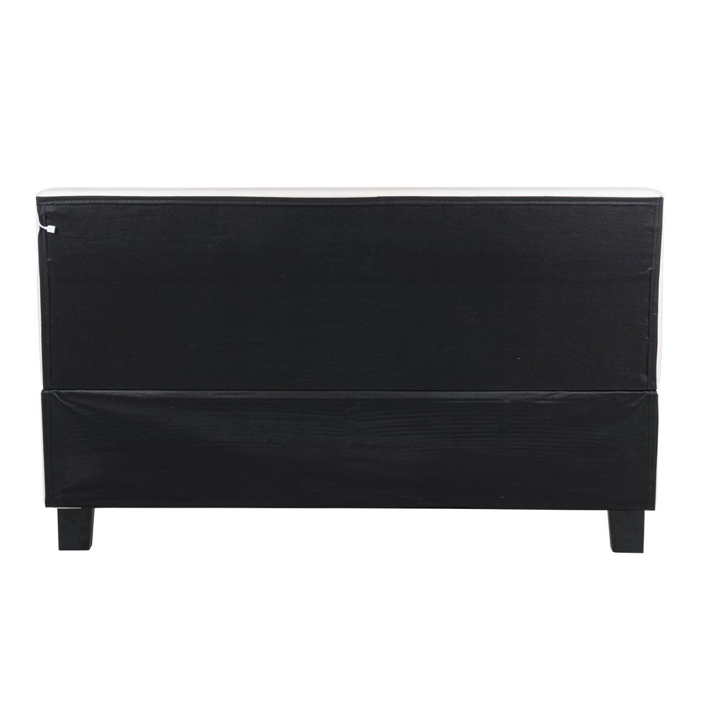 LED Bett ASTRO - 140 x 200 cm Weiß