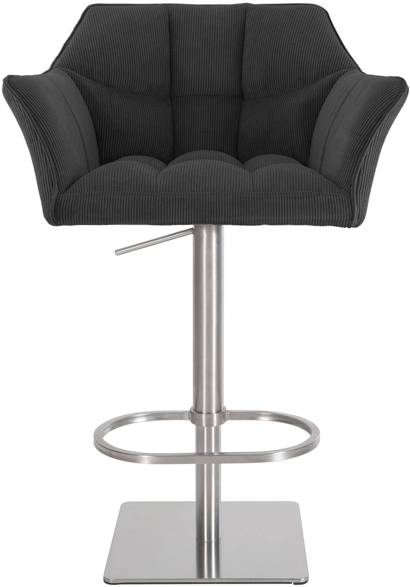 Barhocker Damaso E Cord, dunkelgrau