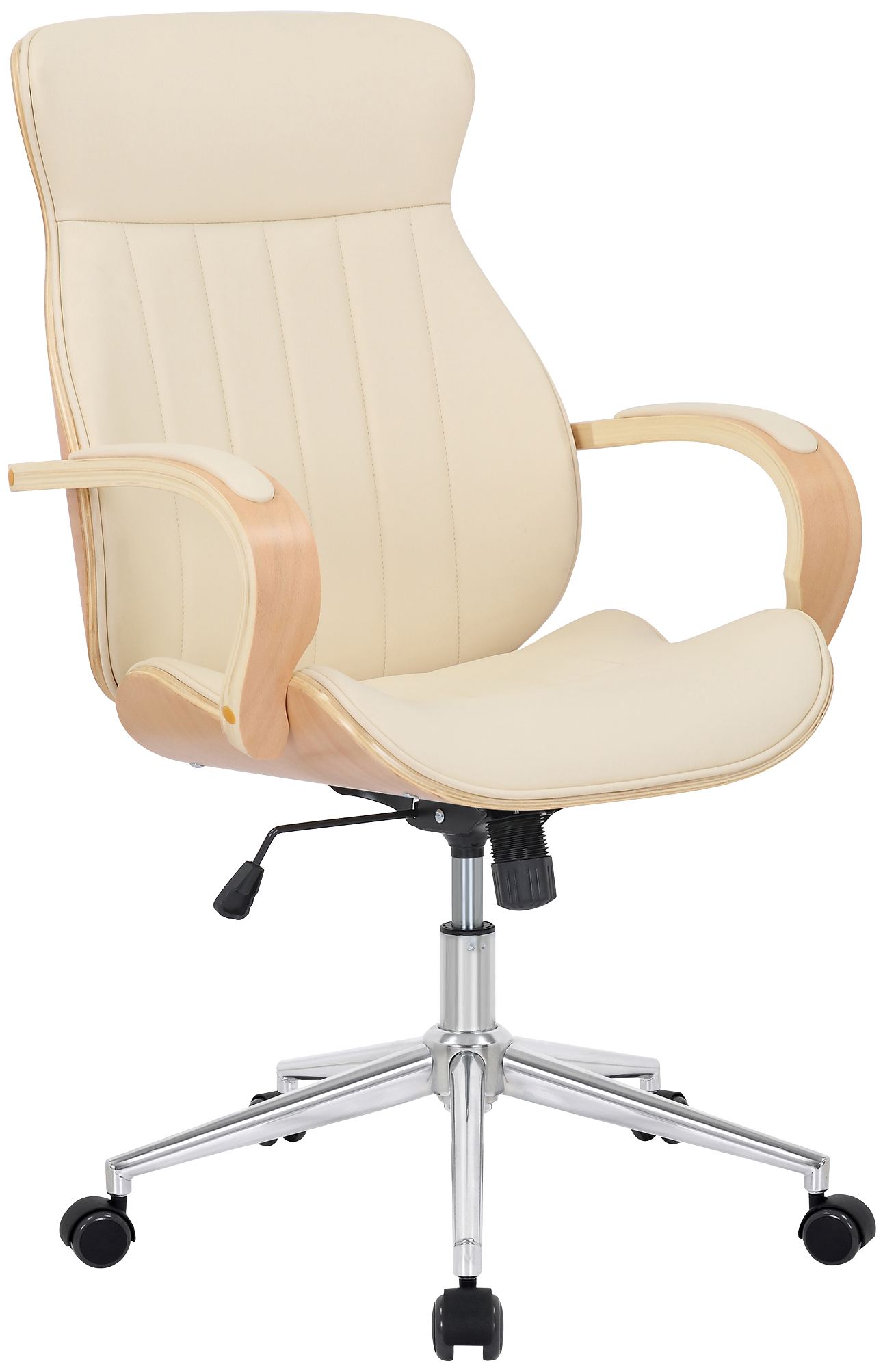 Bürostuhl Melilla Kunstleder, natura/creme