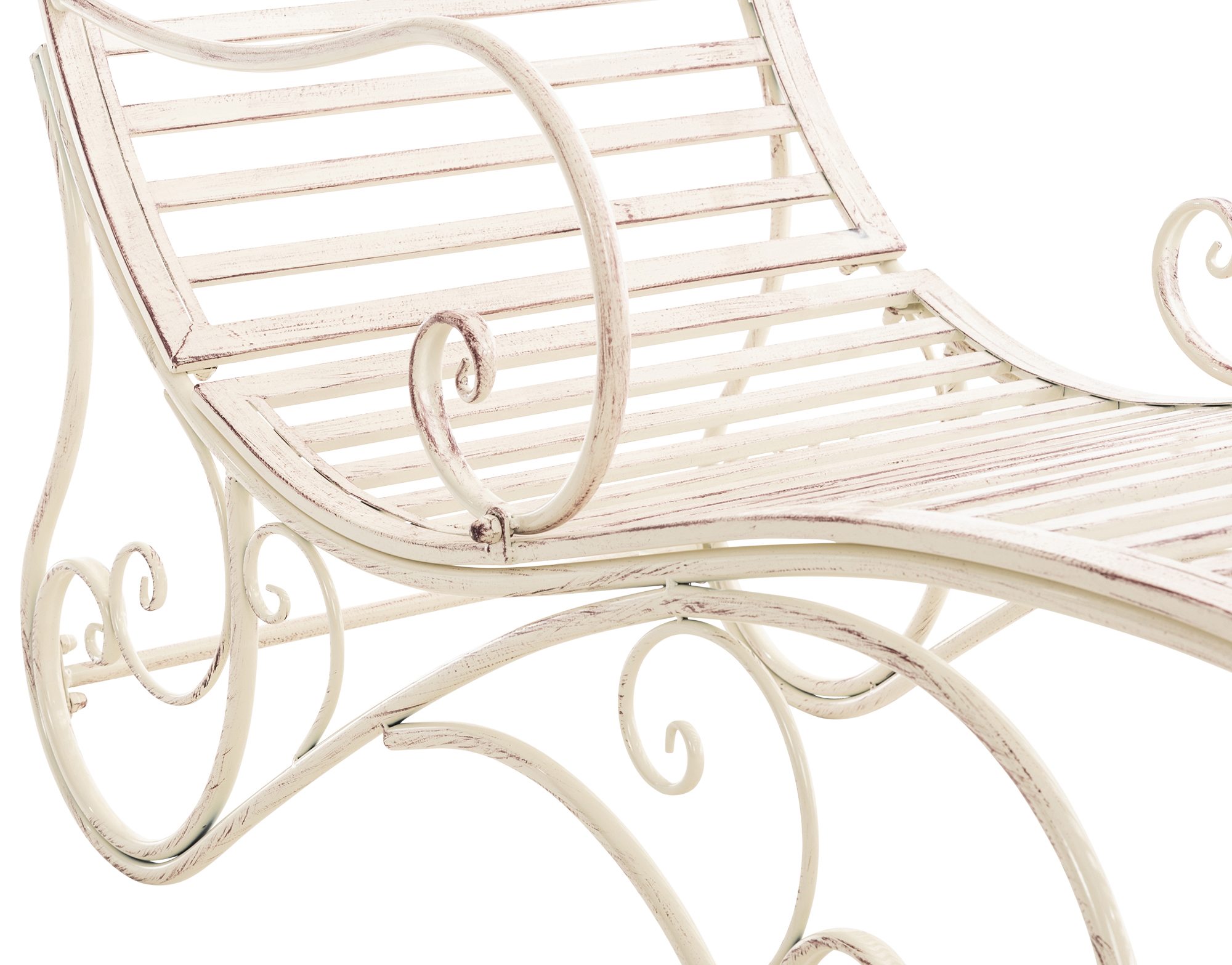 Gartenliege Amiens, antik-creme
