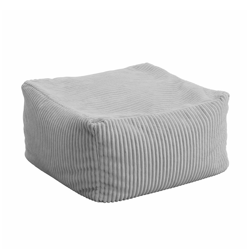 Sitzsack mit Hocker COZY – Hellgrau
