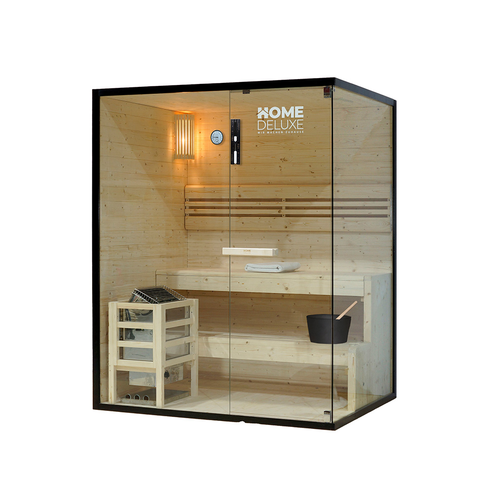 Traditionelle Sauna SHADOW L - 150 x 120 cm für 3 Personen