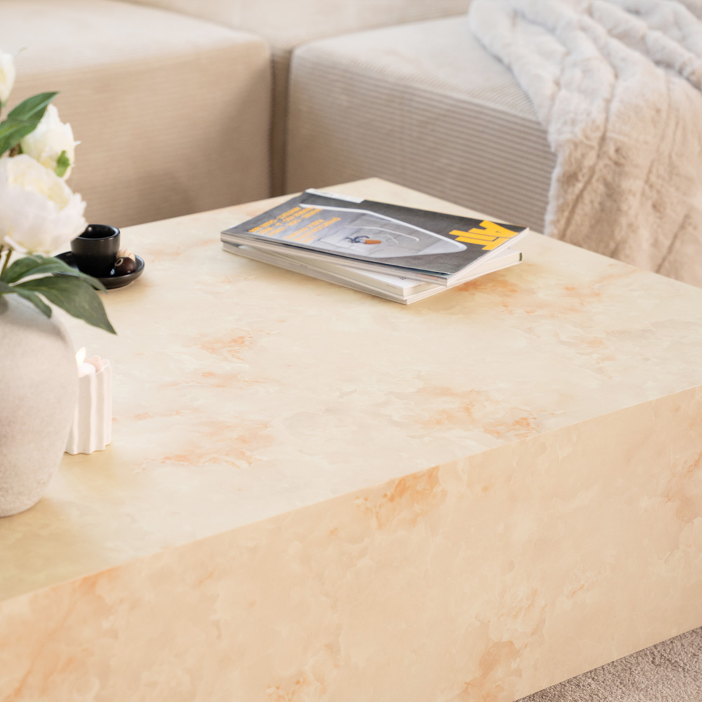 Couchtisch Marmor AMIRI XXL - 120 x 80 cm Sandstein