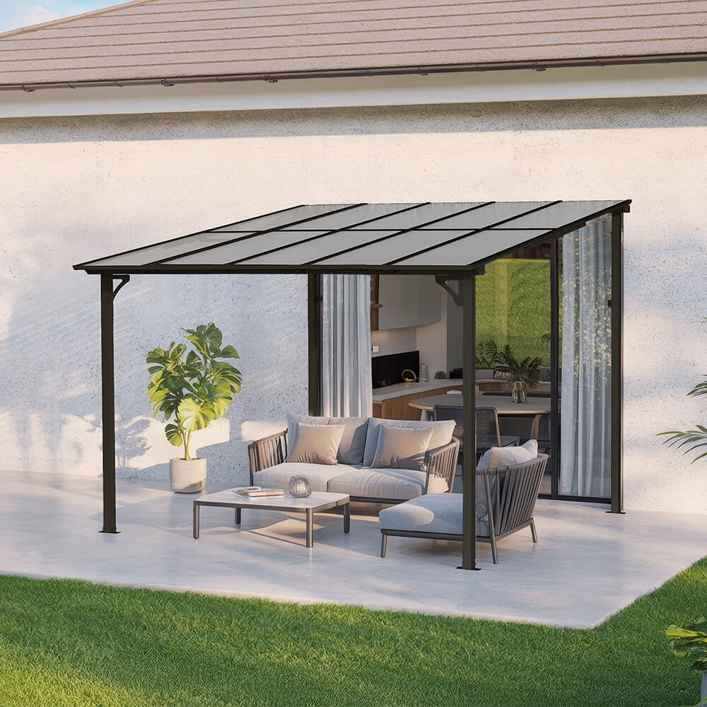 Terrassenüberdachung ECO Anthrazit - 300 x 300 cm