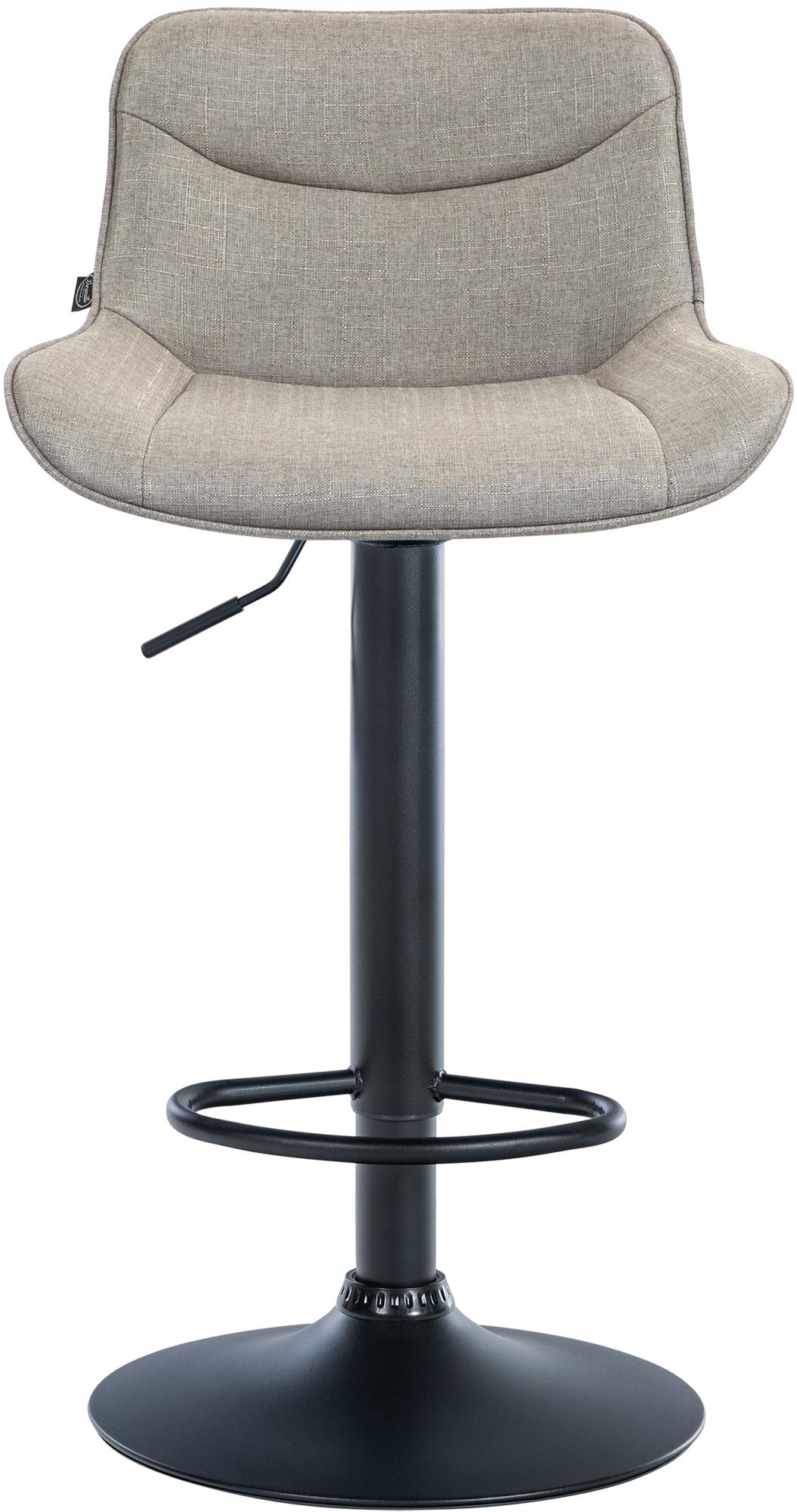 2er Set Barhocker Vonore Stoff schwarz, taupe