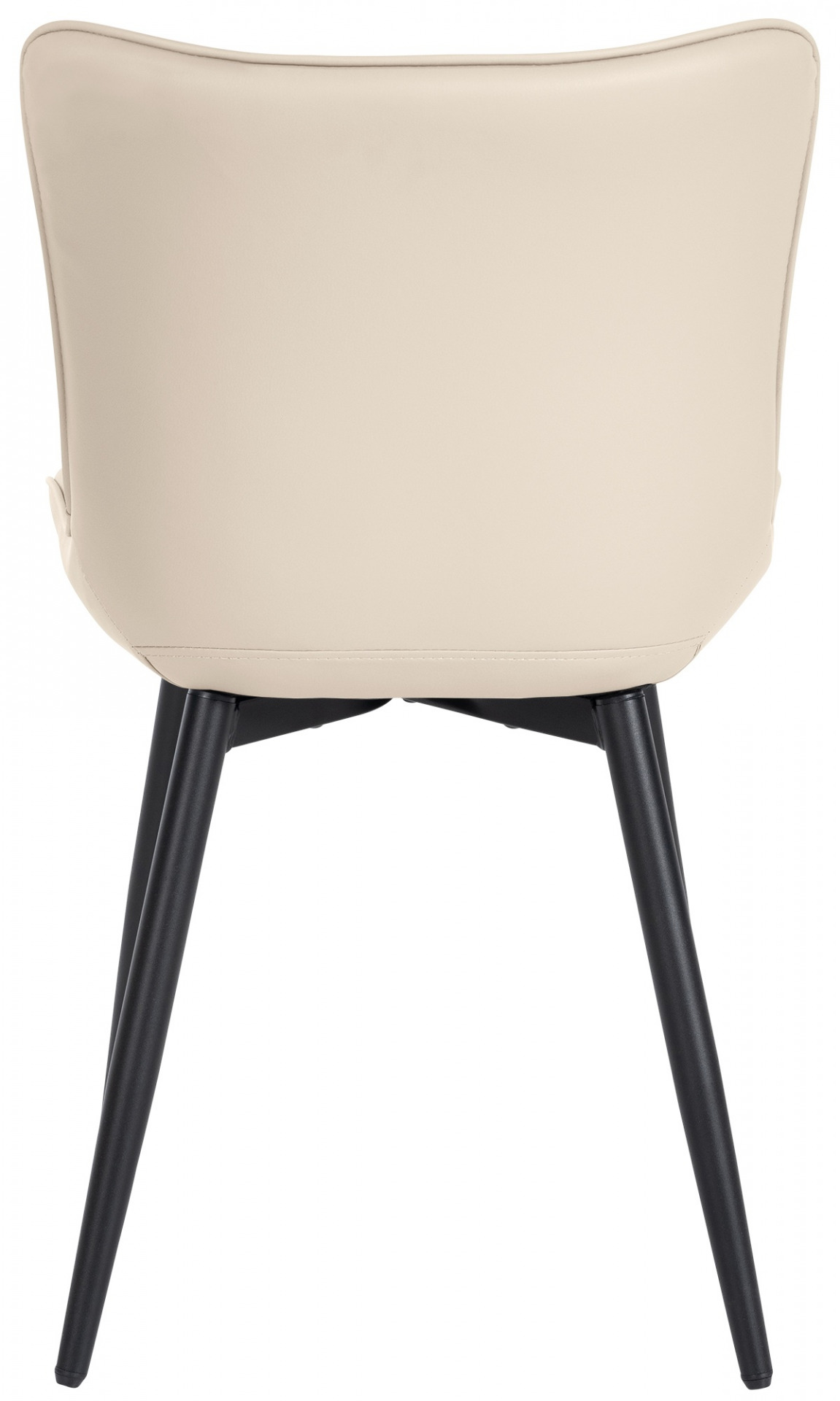 2er Set Stühle Largo Kunstleder, creme