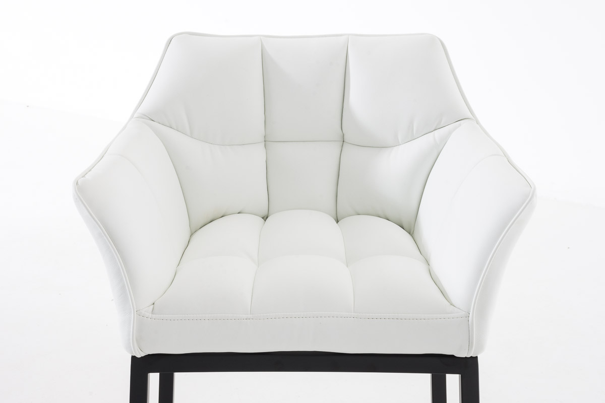Barhocker Damaso B mit 4-Fuß Gestell, weiß