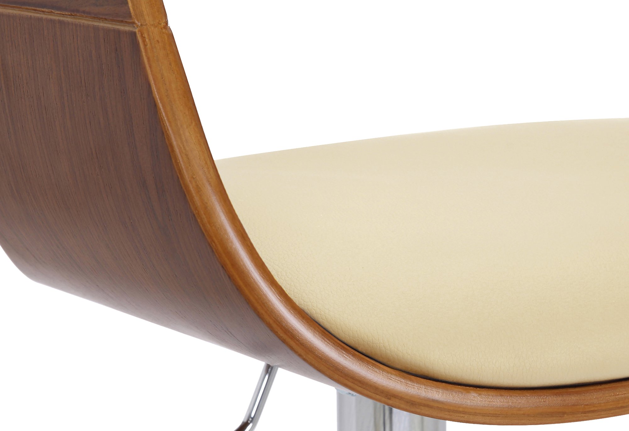 Barhocker Kingston C, walnuss/creme